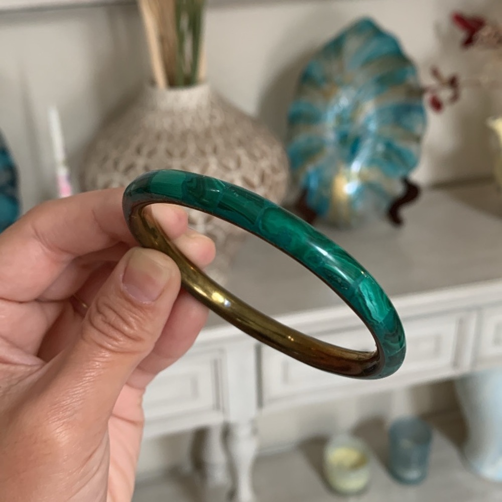Malachite Bangle Bracelet
